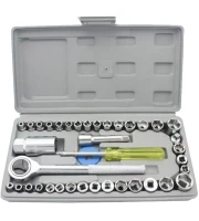 40PCS Multi-Function Ratchet Socket Wrench Set